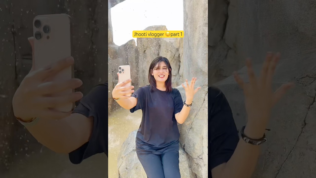 Jhooti vlogger 🤣part 1 ( aise Vlog’s ke liy subscribe kre  || Jaanvi Patel #shorts #jhootivlogger