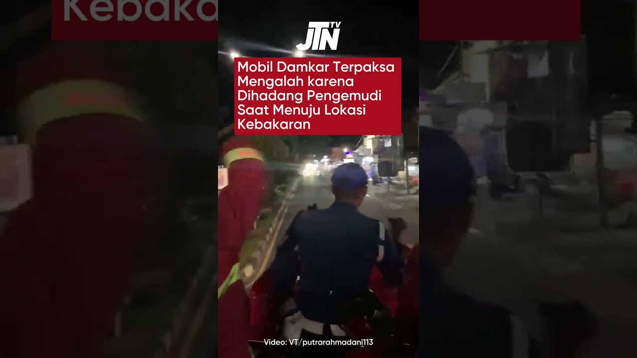 Detik-detik Mobil Damkar Dihadang Pengemudi, Petugas Pilih Mengalah Demi Cepat ke TKP