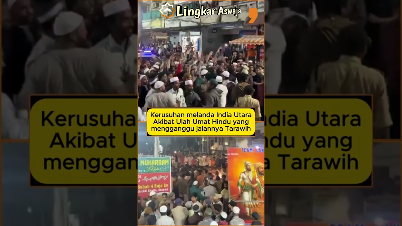 😡MASJID DI INDIA KENA GERUDUK SAAT TARAWIH
