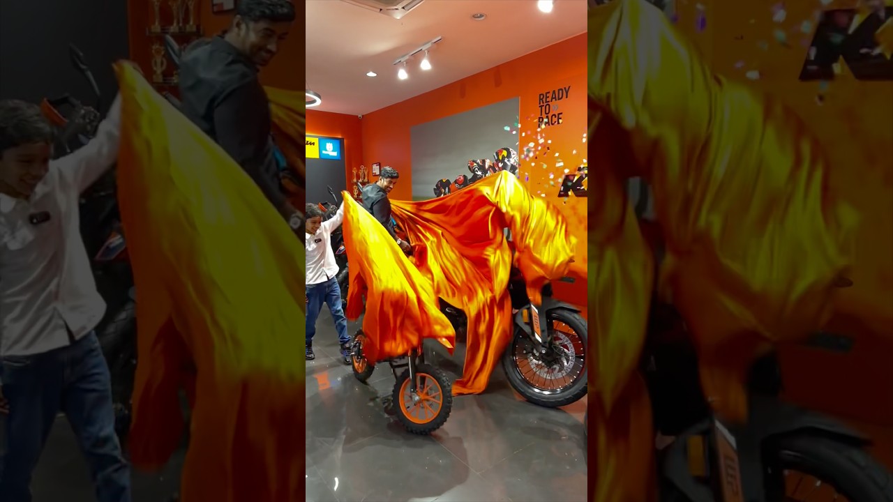 My new ktm 390 adventure delivery at it’s best | #duke390_naked #shortsfeed #bikedelivery