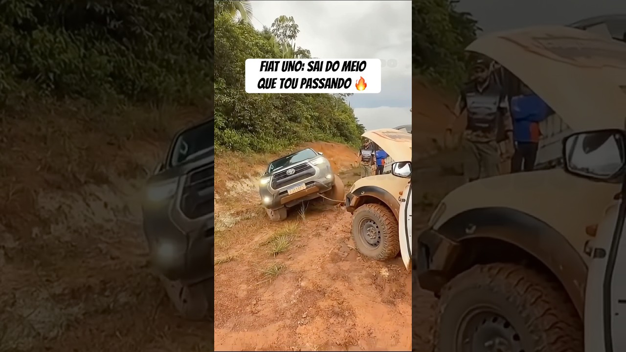 Sai do meio que quero passar🤣🔥 #fiat #uno #carro #offroad #caminhonetes #4x4