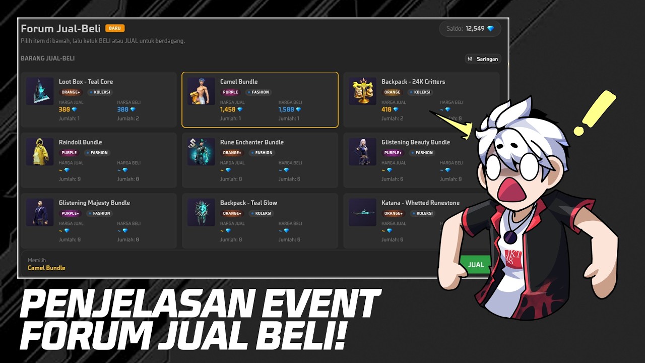 PENJELASAN SINGKAT EVENT FORUM JUAL BELI FREE FIRE! 😱