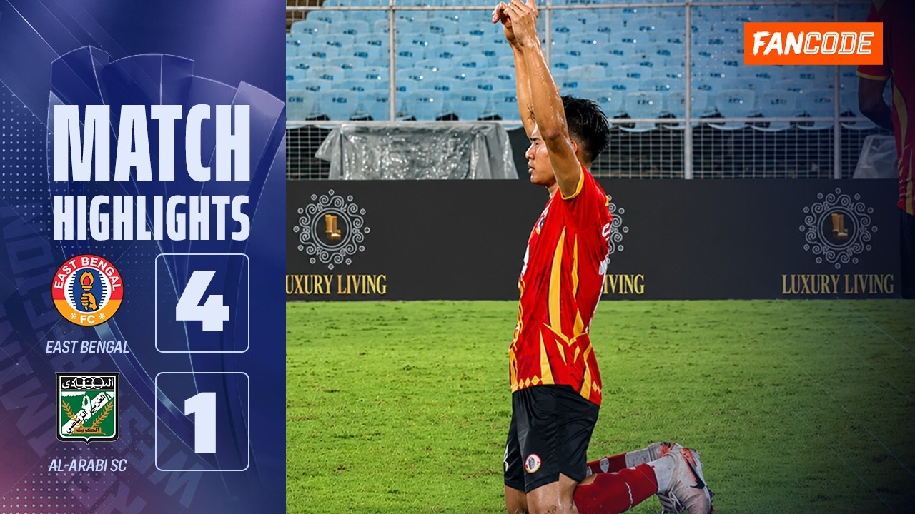East Bengal Beat Al-Arabi 4-1 to Qualify for the AFC Champions League Two Group Stage | Highlights