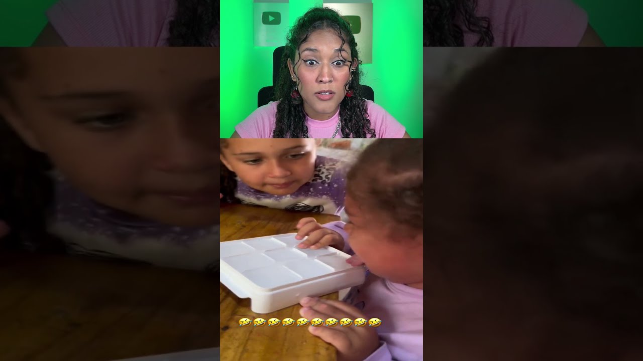 Ela GRUDOU A LÍNGUA no gelo!! 😝