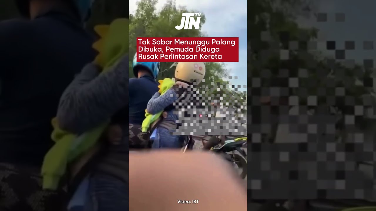 Tak Sabar Menunggu Palang Dibuka, Pemuda Diduga Rusak Perlintasan Kereta