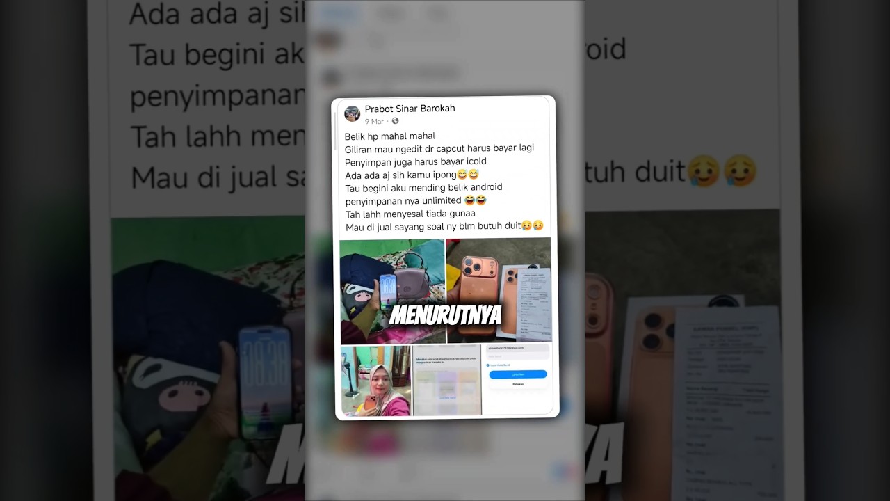 Android Lebih Bagus Daripada Iphone😨😱