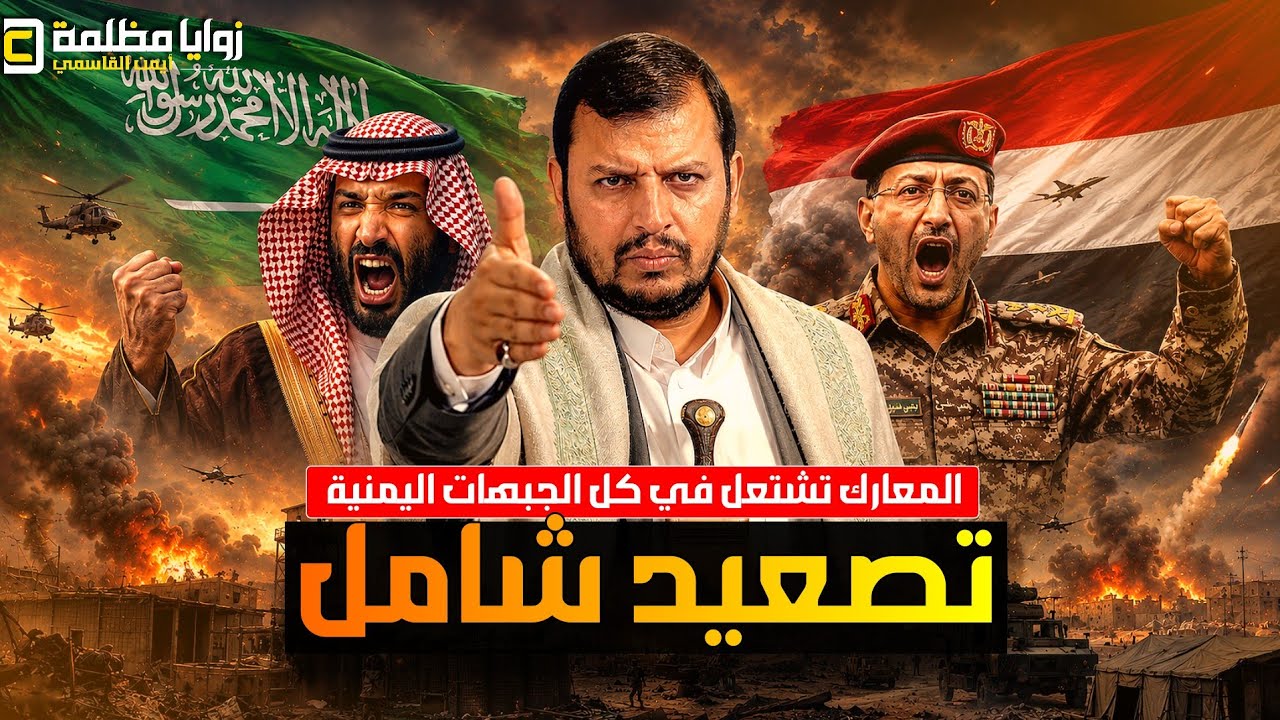 تصعيد شامل في اليمن ⚠️ ضربات باليستية على المخا ومعارك ضارية في تعز ومأرب وهجمات مكثفة على شبوة.