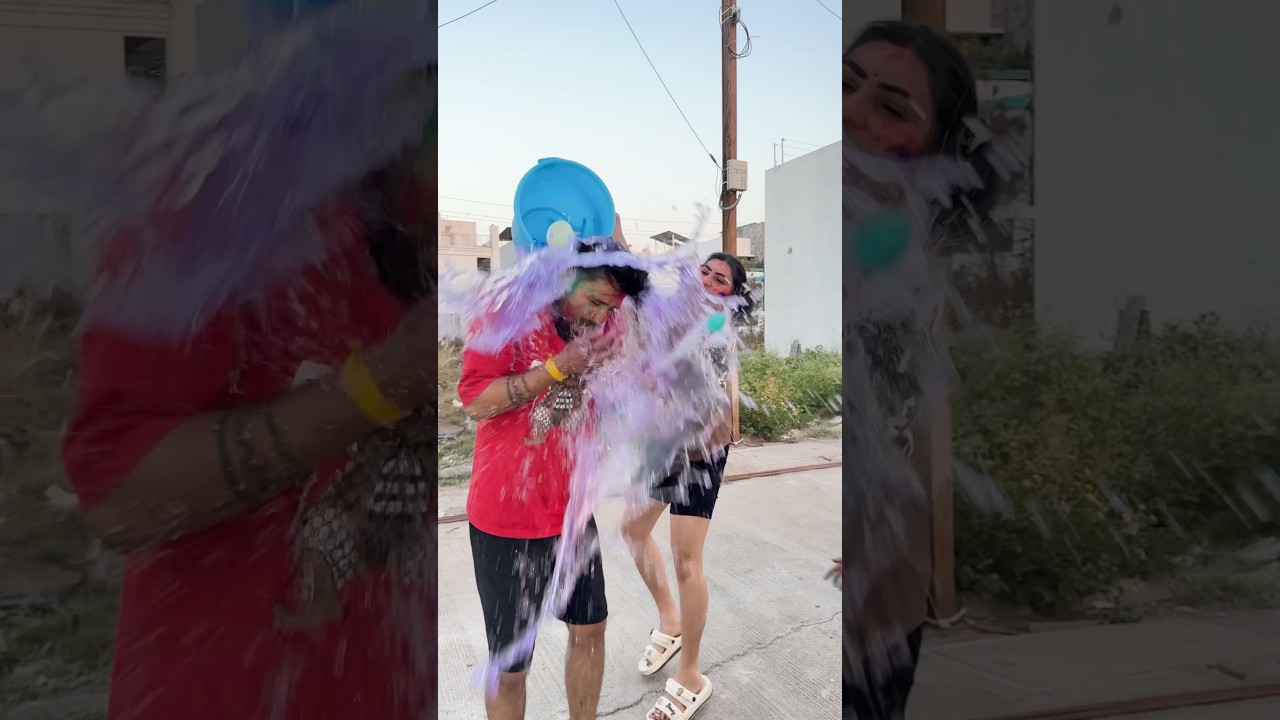 Happy Holi 🥳😂 #comedy #comedyfilms #funny #youtubeshorts #golu008 #holi