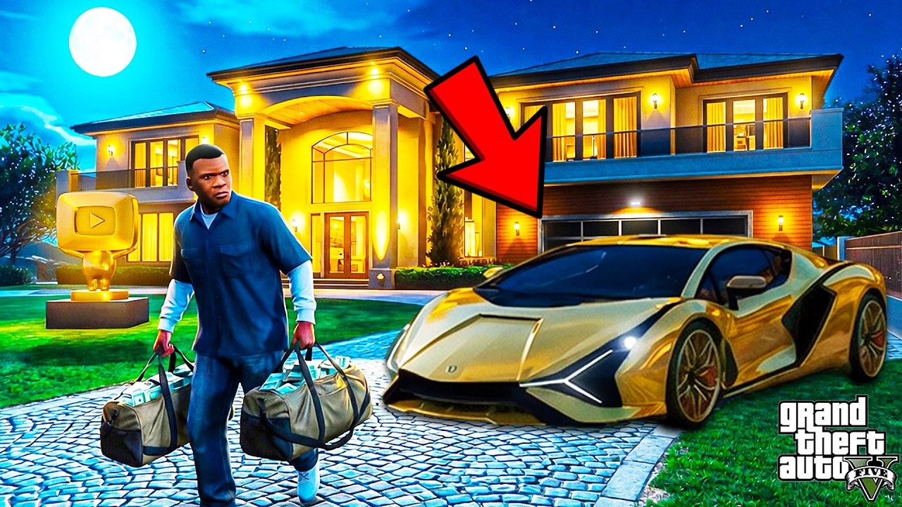 Franklin Robbed The President's House in GTA 5 | SHINCHAN and CHOP