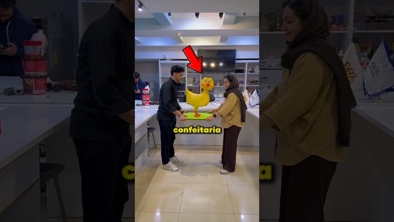 Você deixaria fazer isso com o seu bolo? 😳