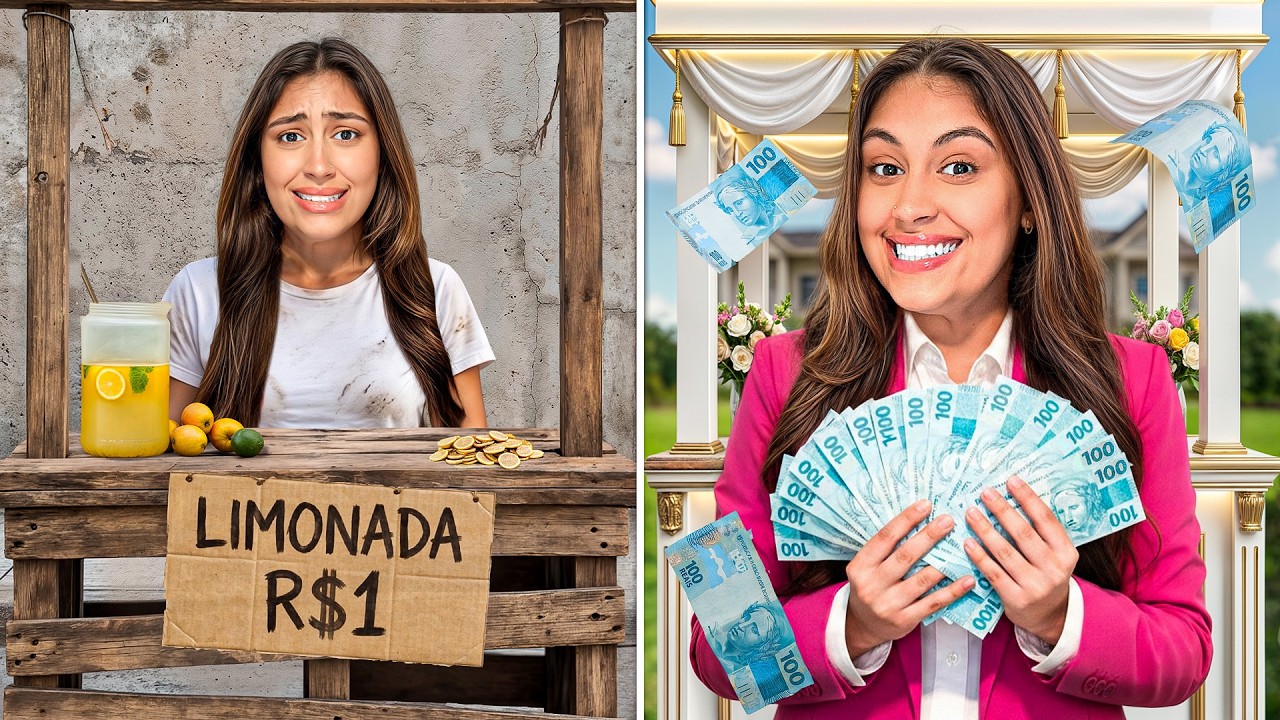 FUI DE POBRE A MILIONÁRIA VENDENDO LIMONADA