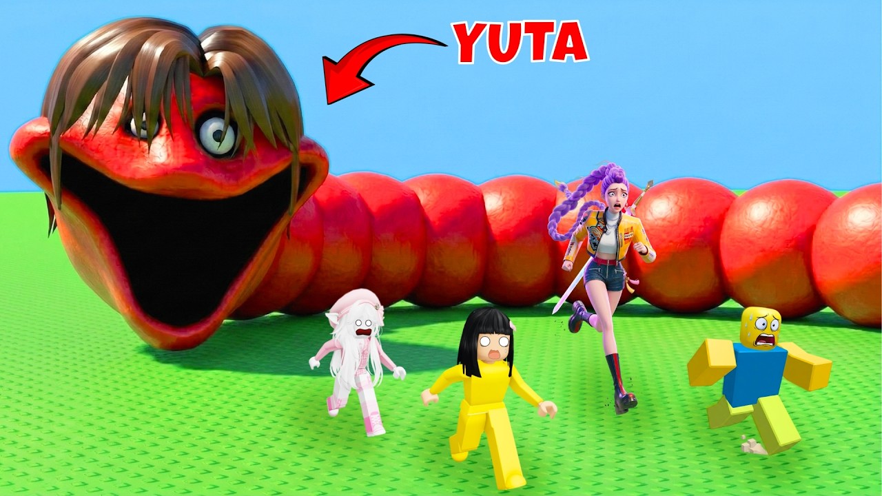 Yuta Mio Dan Baby Celine Berubah Jadi Cacing Raksasa Pemakan Manusia | ROBLOX