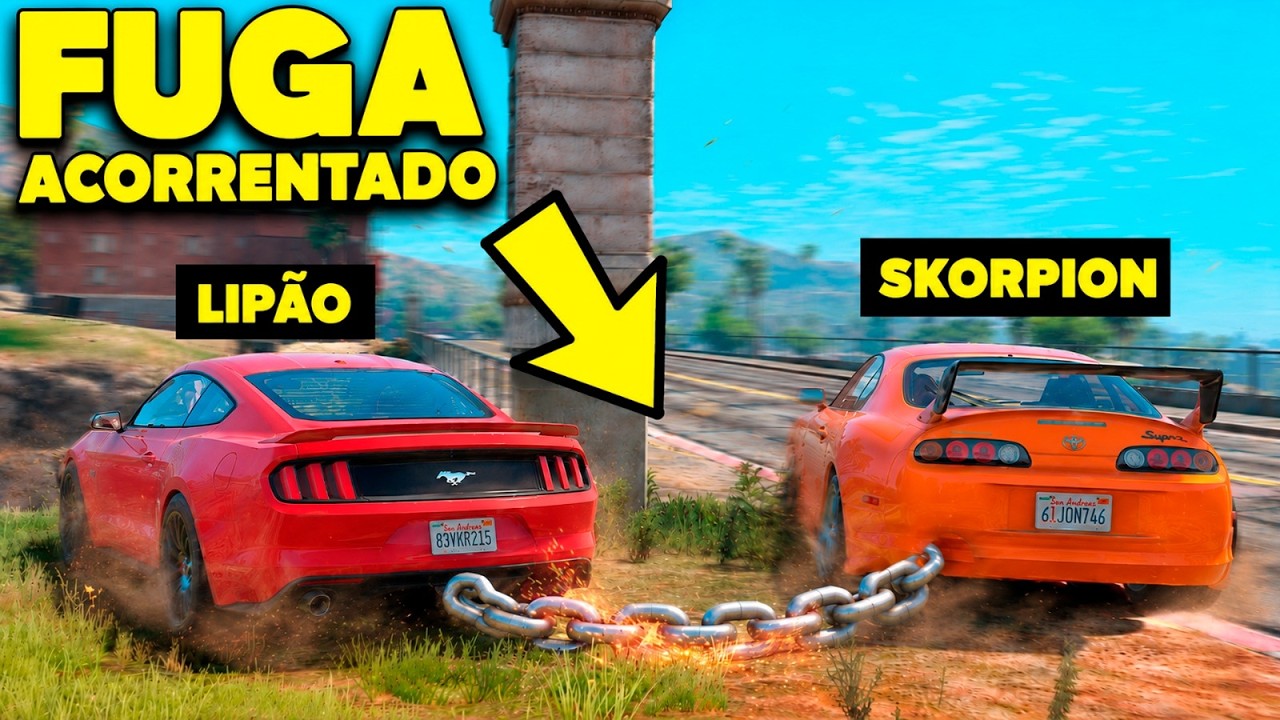 Dando FUGA ACORRENTADO em UM TSUNAMI com o LIPÃO! (GTA 5 RP)