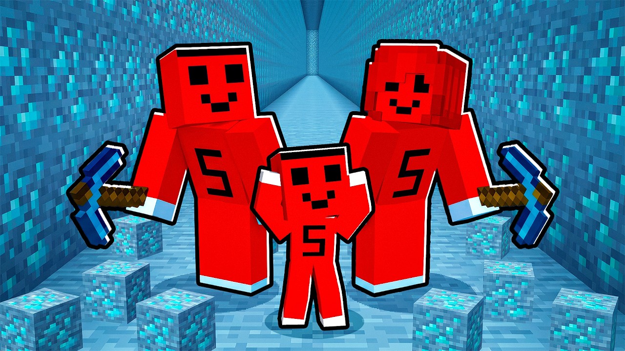Minecraft’ta Aile Maden Kazma Sunucusu !!