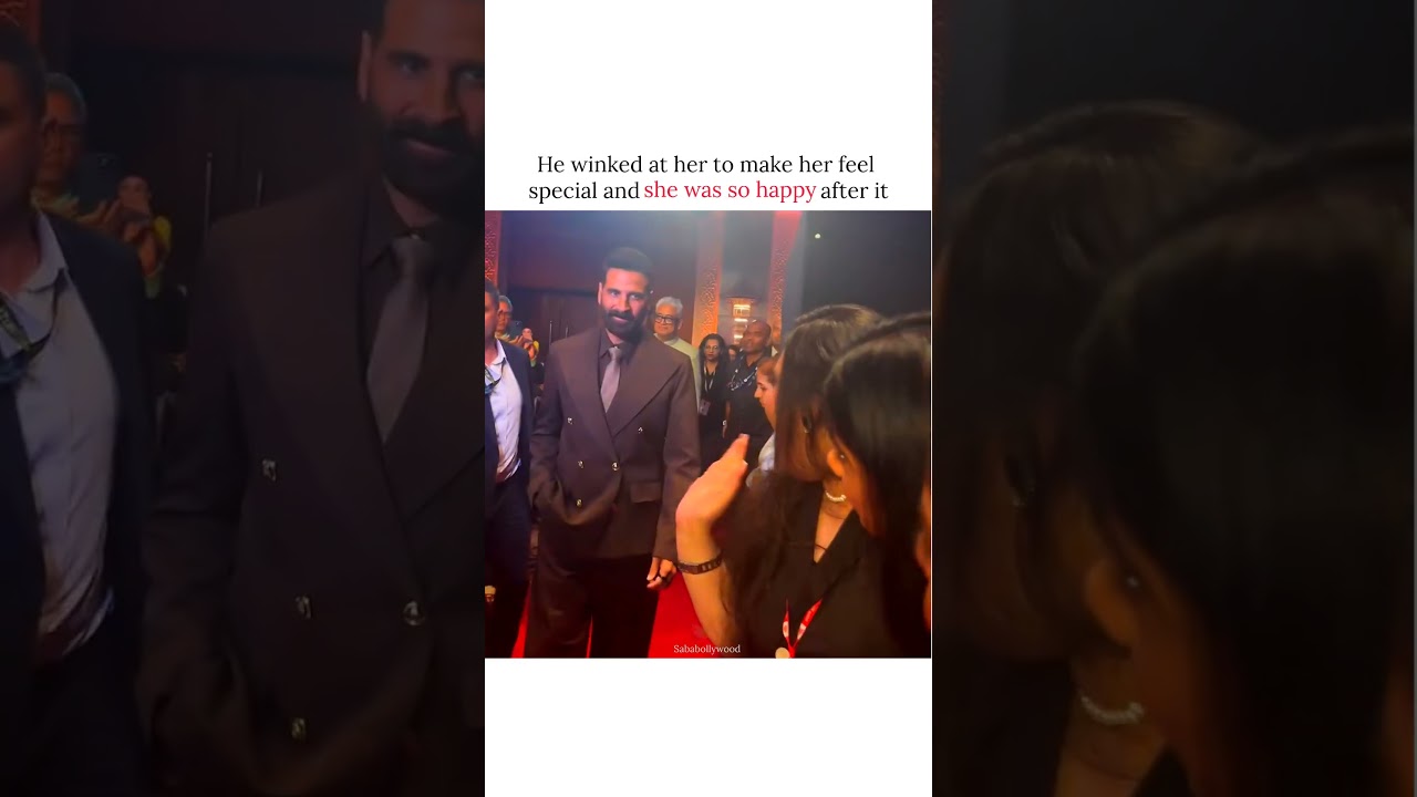 Akshay Kumar winked at her #akshaykumar #bollywood