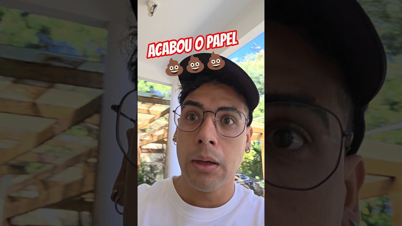 Não tinha papel e eu me limpei com um...🤦‍♂️ #shorts