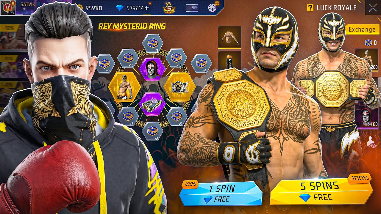 WWE's Wrestler Rey Mysterio in Free Fire