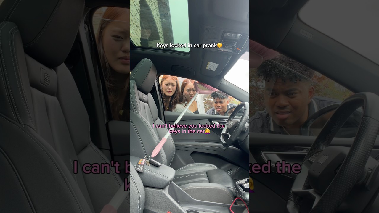 Keys locked in car gone wrong🤫 #sister #sisters #sistergoals #funny #funnyvideo #comedy #fun #trend