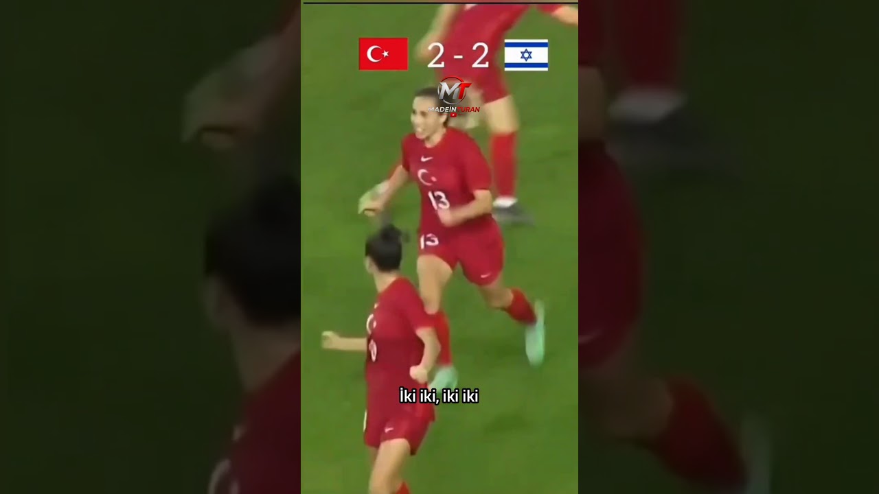 Türkiye VS İsrail 90+8 de İsraile çaktılar #kadınamillitakımı #KADINfutbol  #Türkiye #İsrael