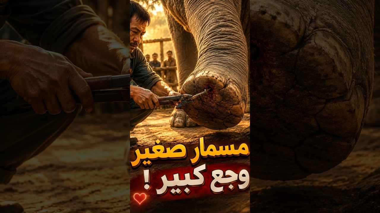 الفيل اللي طلب المساعدة برجله! 🐘 #animals #اكسبلور #الظروف #اهميه #حيوانات #wildlife #الجيلي
