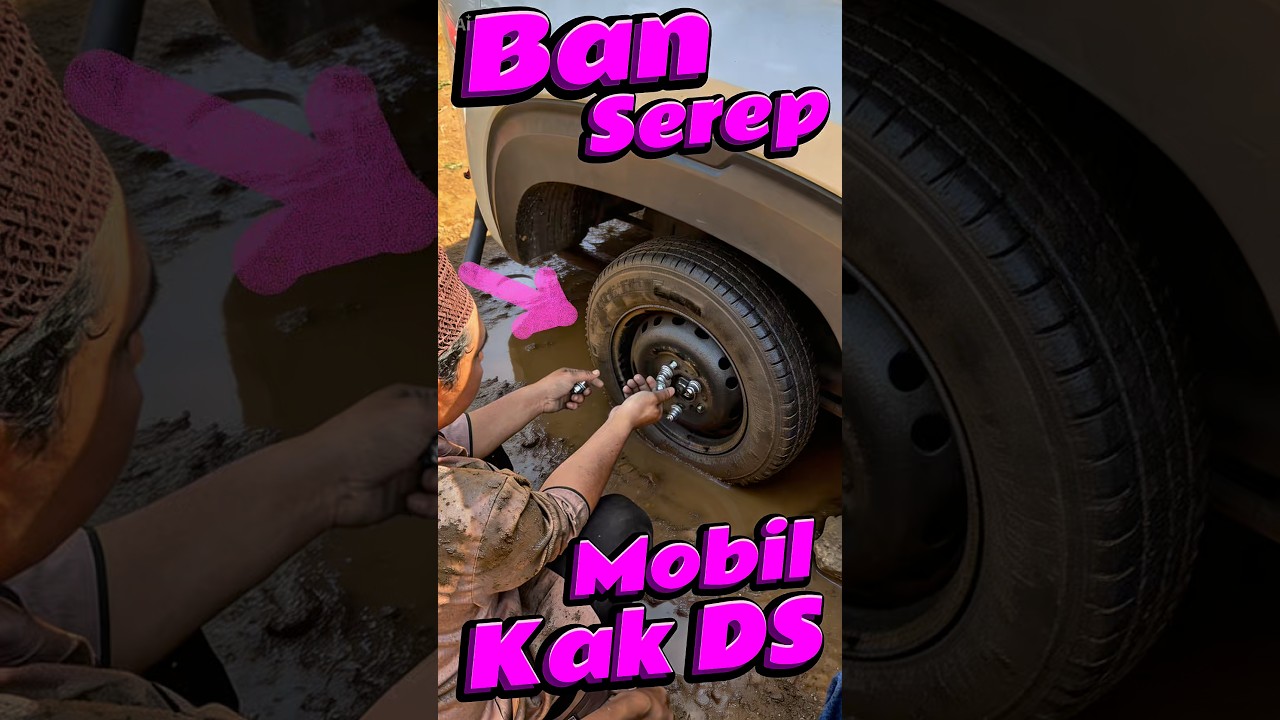 Ban serep mobil kak DS #comedy #minivlog #anakdesa #ban #mobil #mogok