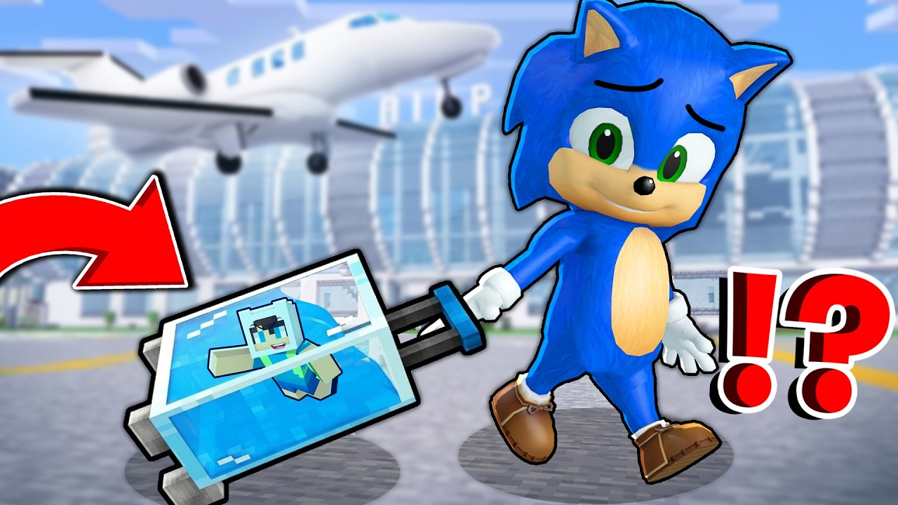 BEBEK SONİC'İN BAVULUNUN İÇİNE GİRDİM VE HAVUZ YAPTIM 😱 Minecraft