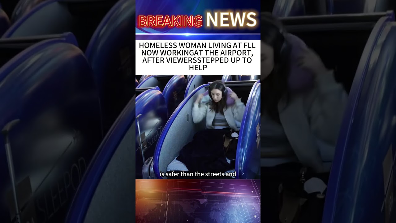 HOMELESS WOMAN LIVING AT FLL NOW WORKINGAT THE AIRPORT, AFTER VIEWERSSTEPPED UP TO HELP#news #shorts - Published by Draft Y