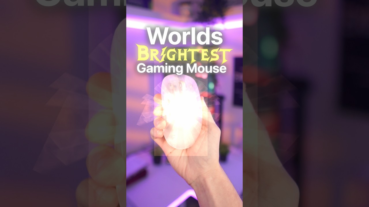 I Made the Worlds BRIGHTEST Gaming Mouse… #gaming #pcgaming #pcgamer #gamingmouse #mousegaming