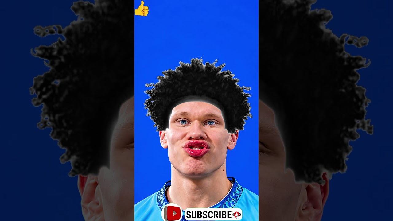 🔥 Which Hairstyle Looks Best on Haaland? 😂⚽ #viral #Shorts #trend #trendfootball