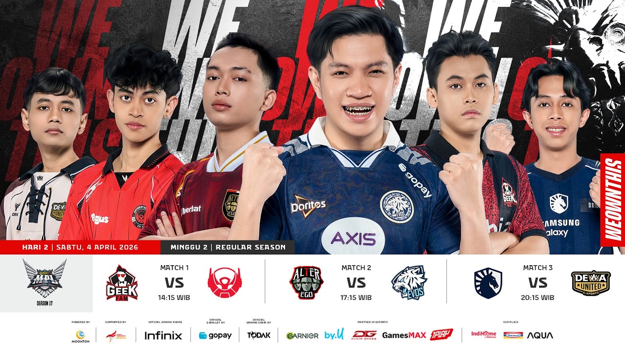 🔴 LIVE | MPL ID S17 | Regular Season Hari 2 Minggu 2 | Bahasa Indonesia