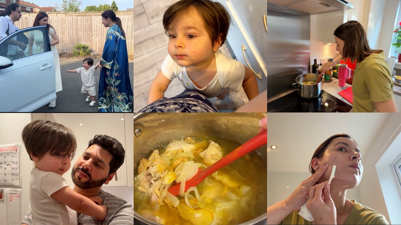 BACK HOME | KIAN IS SICK ☹️ | YAKHNI RECIPE + SELF CARE DAY ❤️