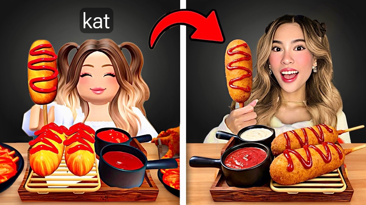 ROBLOX MUKBANG ASMR vs IN REAL LIFE!