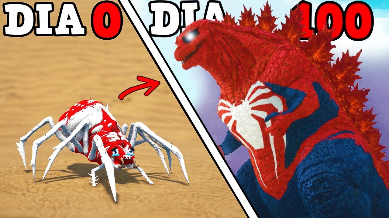 FUI CORROMPIDO E EVOLUI PARA O GIGANTE SPIDER GODZILLA!