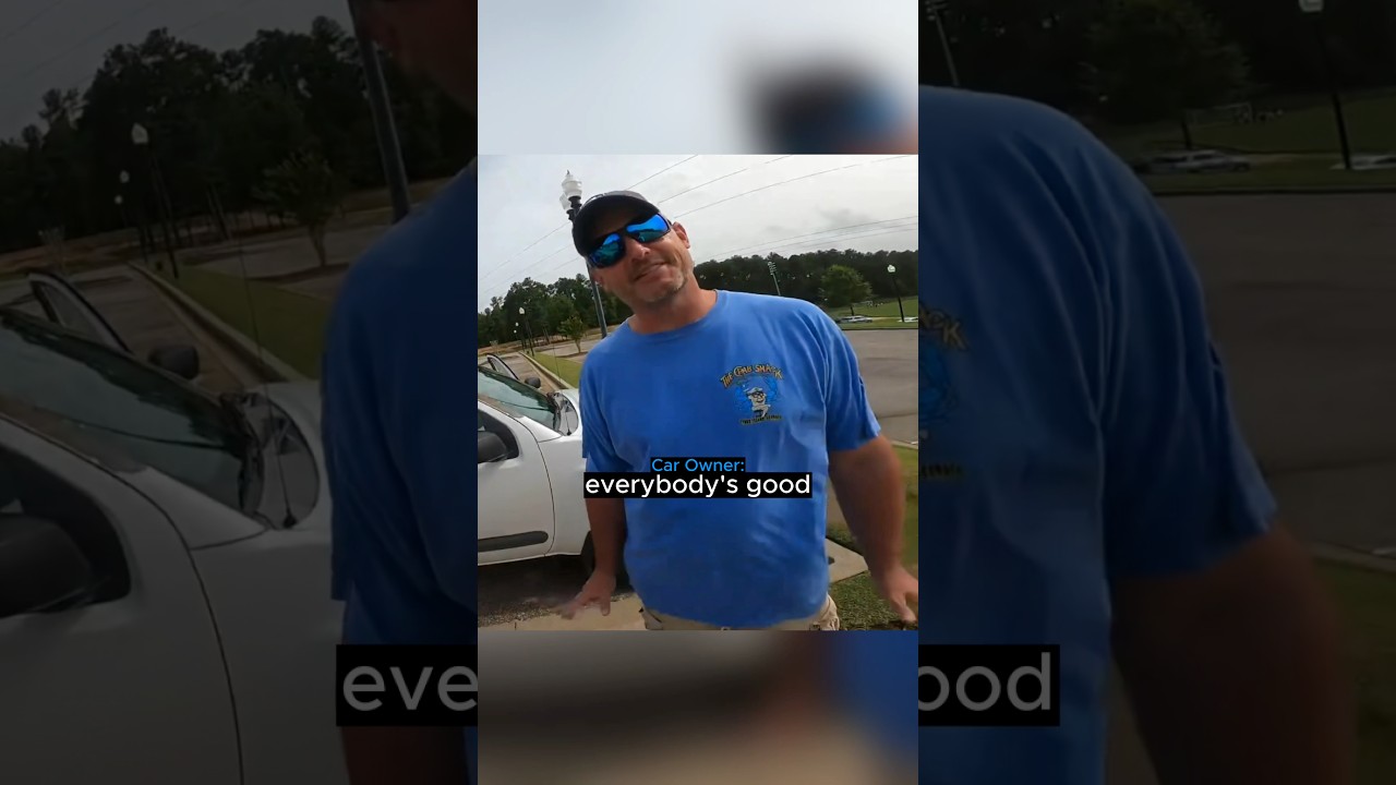 Father Sets the Perfect Example for His Kids After Getting Hit…