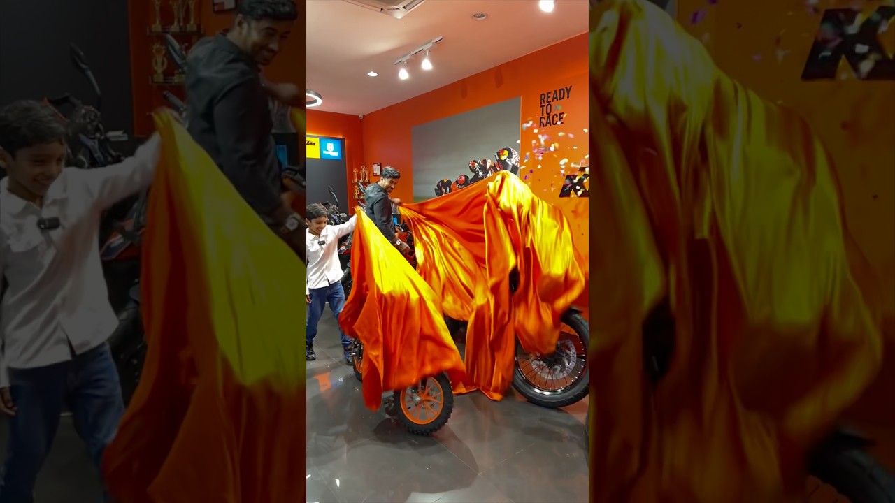 My new ktm 390 adventure delivery at it’s best | #duke390_naked #shortsfeed #bikedelivery