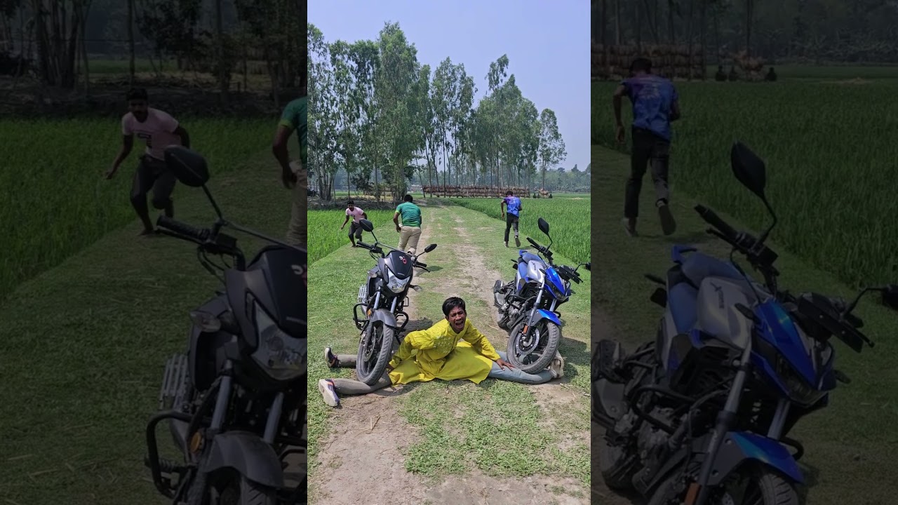 The boys fled on their motorcycle.01188#funny