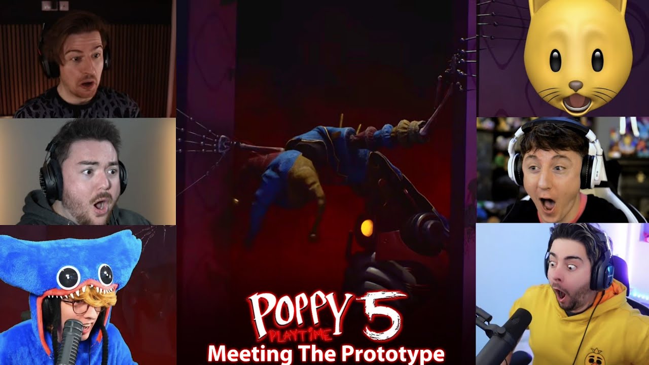 YouTubers Reaction On Poppy Playtime Chapter 5 Meeting The Prototype 