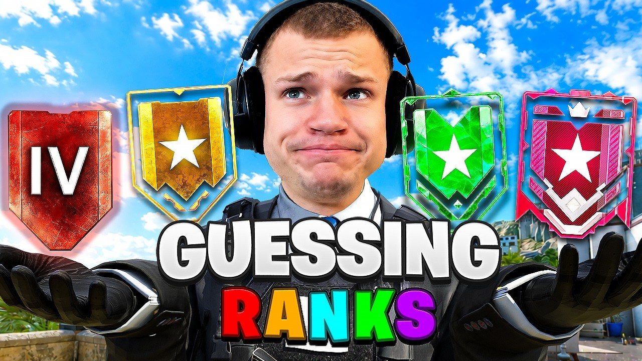 HARDEST GUESSING RANKS (Rainbow Six Siege)