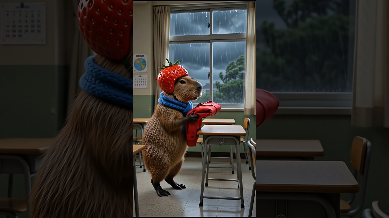 Dontol Jebak Capybara, Guru Galak Malah Jadi Korban! 😱🌈 #shorts #capybara