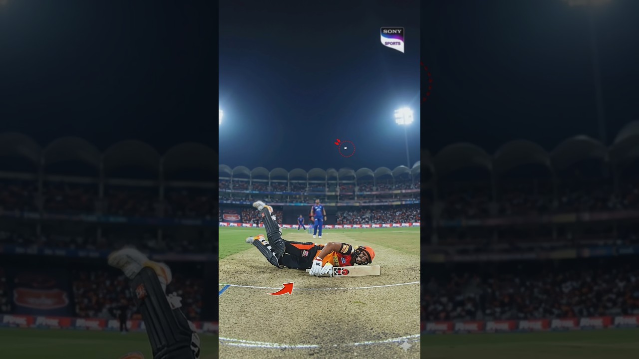 Wait… Batsman Falls But Hits a SIX 😱🏏 #shorts
