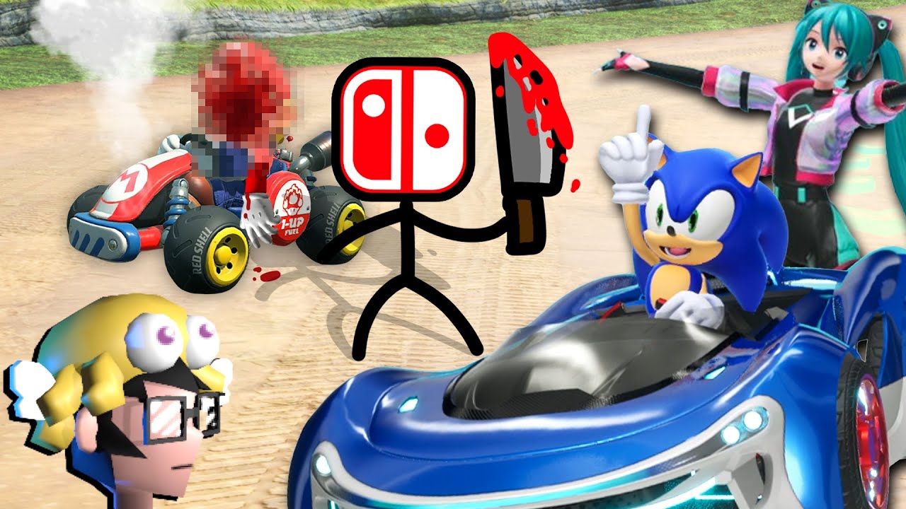 a nintendo destruiu o mario kart então vou jogar sonic
