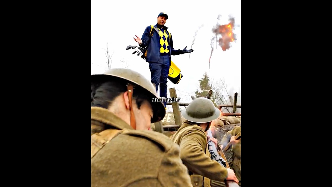 Time Travelers encounter Time Guardian protecting WWII