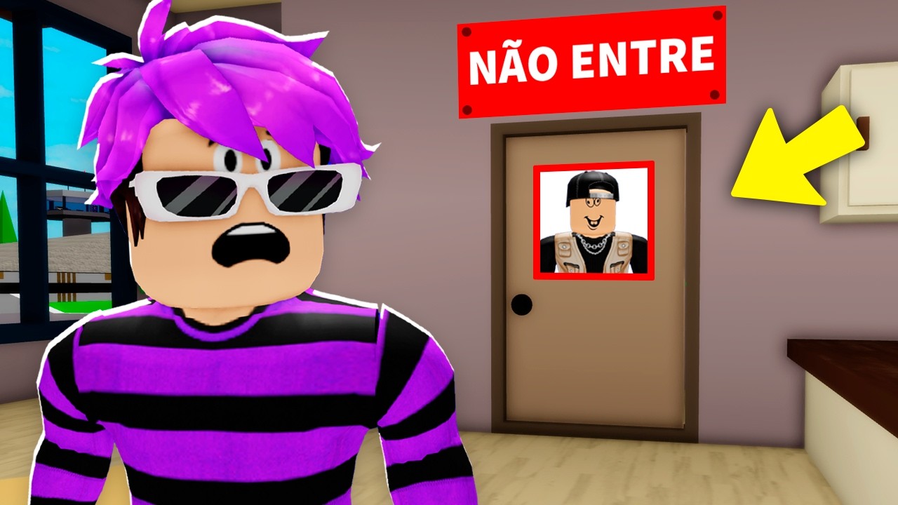 ENCONTREI UMA SALA SECRETA na CASA DO MEU AMIGO.. (Brookhaven)