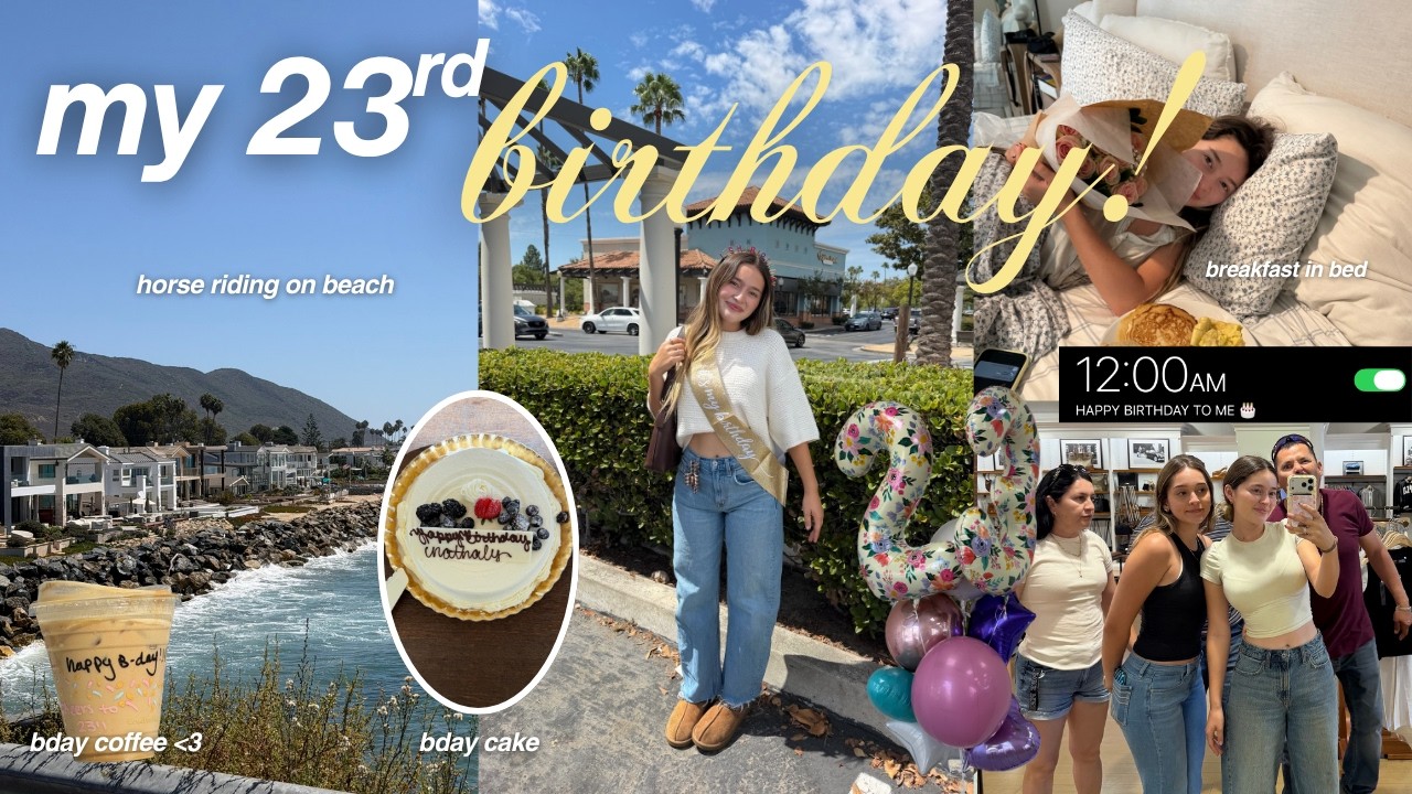 BIRTHDAY VLOG 🎂 opening my gifts, bday freebies, family trip