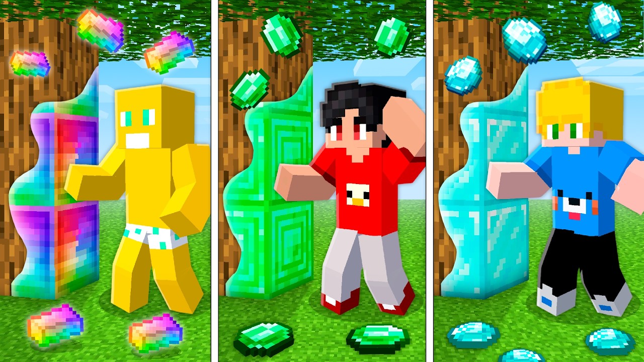 Tudo o que eu TOCO vira DIAMANTE vs ESMERALDA