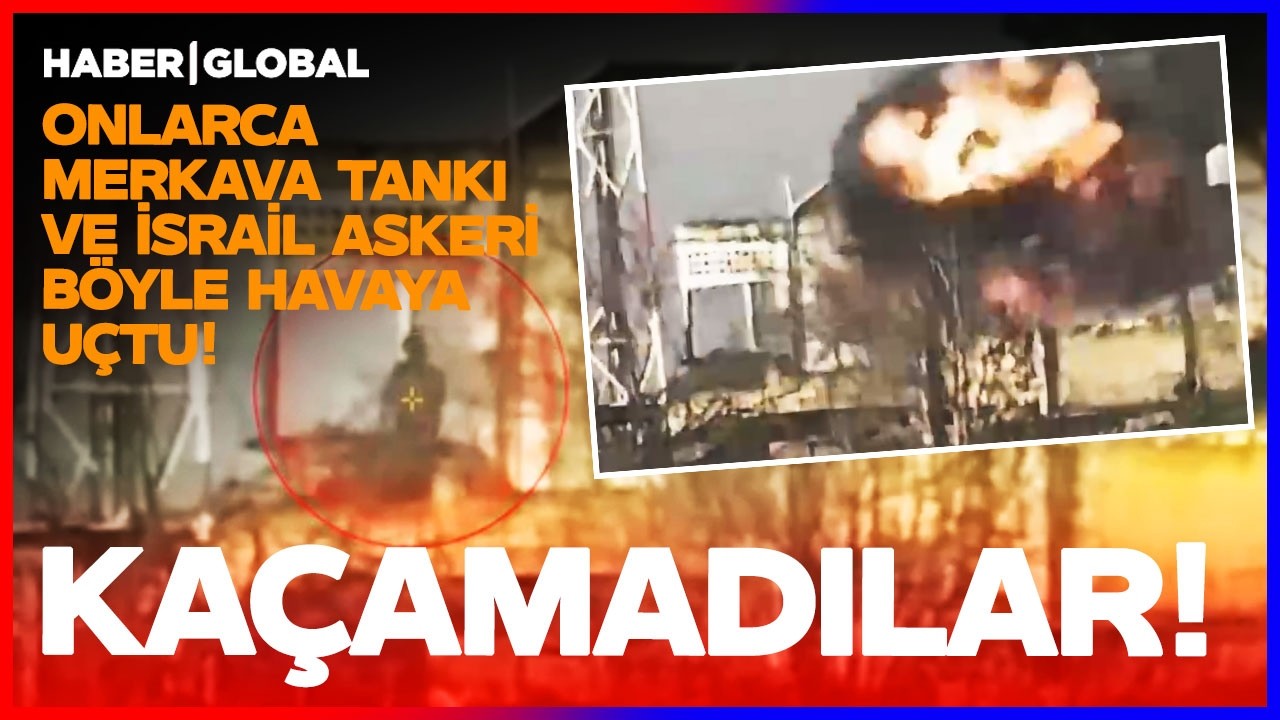 İŞTE O ANLAR! İSRAİL ORDUSU BÖYLE HAVAYA UÇTU: Onlarca Merkava Tankı Çok Sayıda Asker!