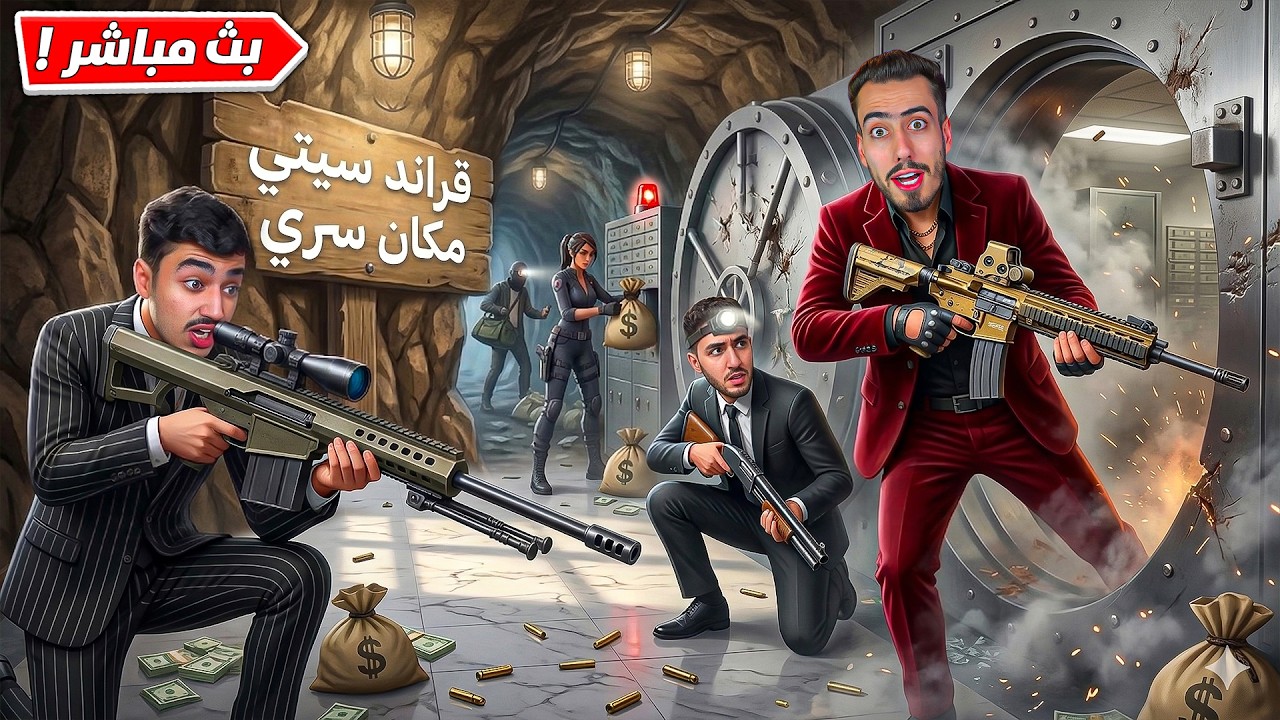 فورت نايت بث مباشر اماكن سرية جديدة في قراند سيتي 😱 !!