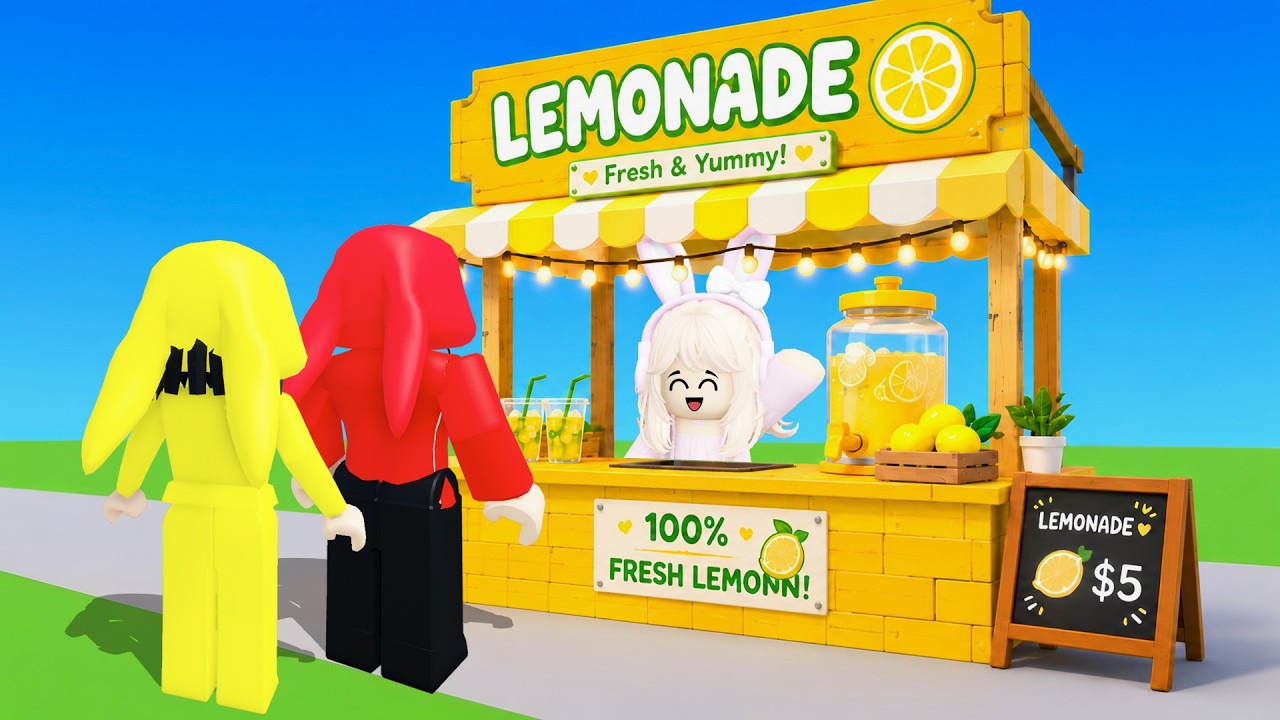 Yuta, Mio Dan Baby Celine Jual Lemon Sampe Jadi Kaya || ROBLOX