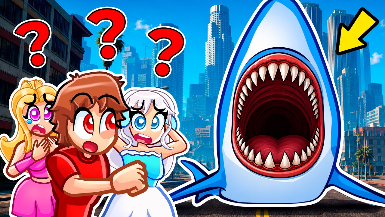 i found the MEGALODON in the CITY of GTA 5... (GTA 5 Mods)