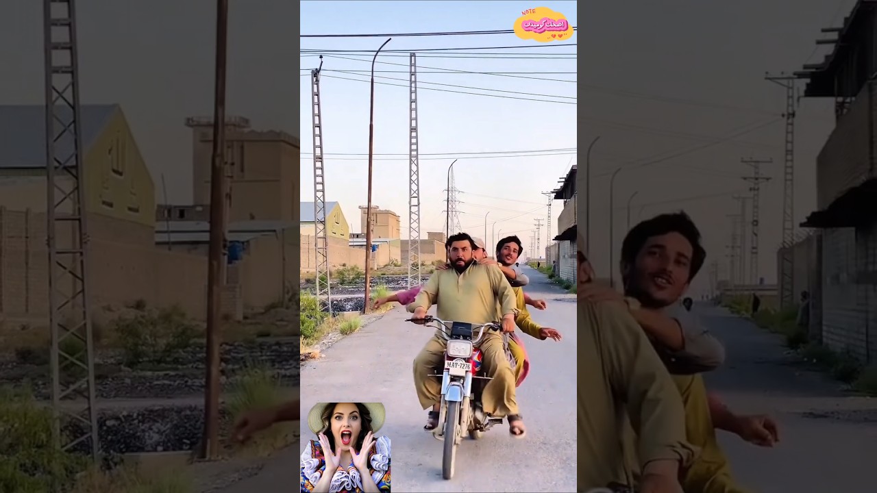 خدعوا الشرطي وهربوا بالموتسيكل😂#اكسبلور #funny #كوميديات #comedy